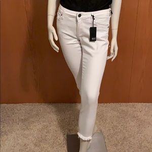 Kut from the Kloth white skinny jeans